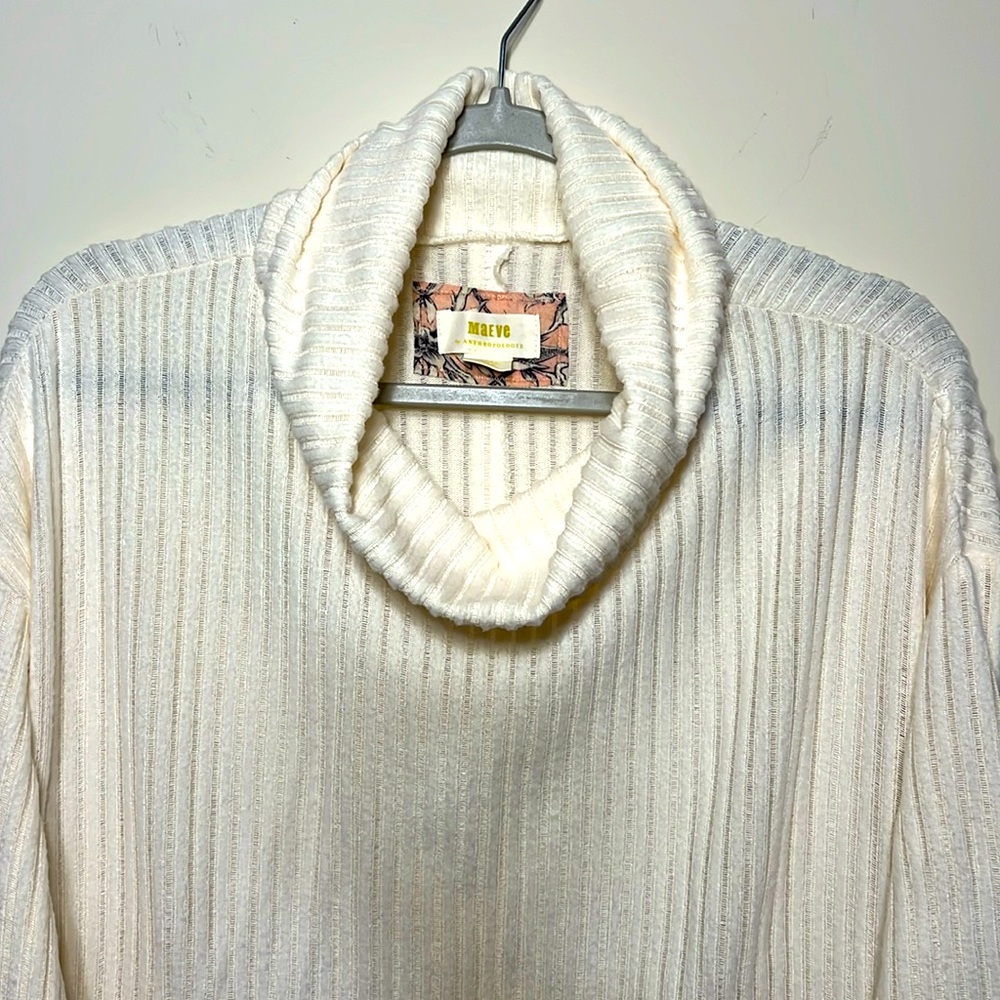 Maeve sweater Anthropology ivory NWT Size L oversized gorgeous